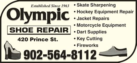 olympic shoe repair sydney ns.